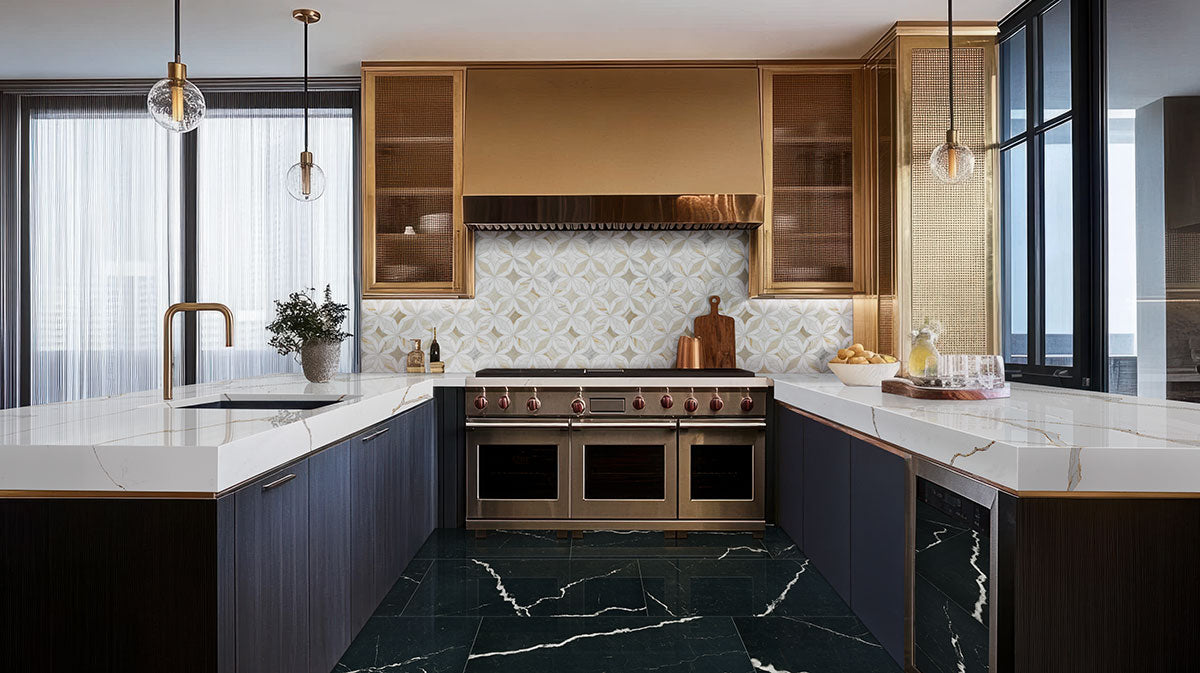 Exotika Soho Noir 24 x 48 Polished Porcelain Tile
