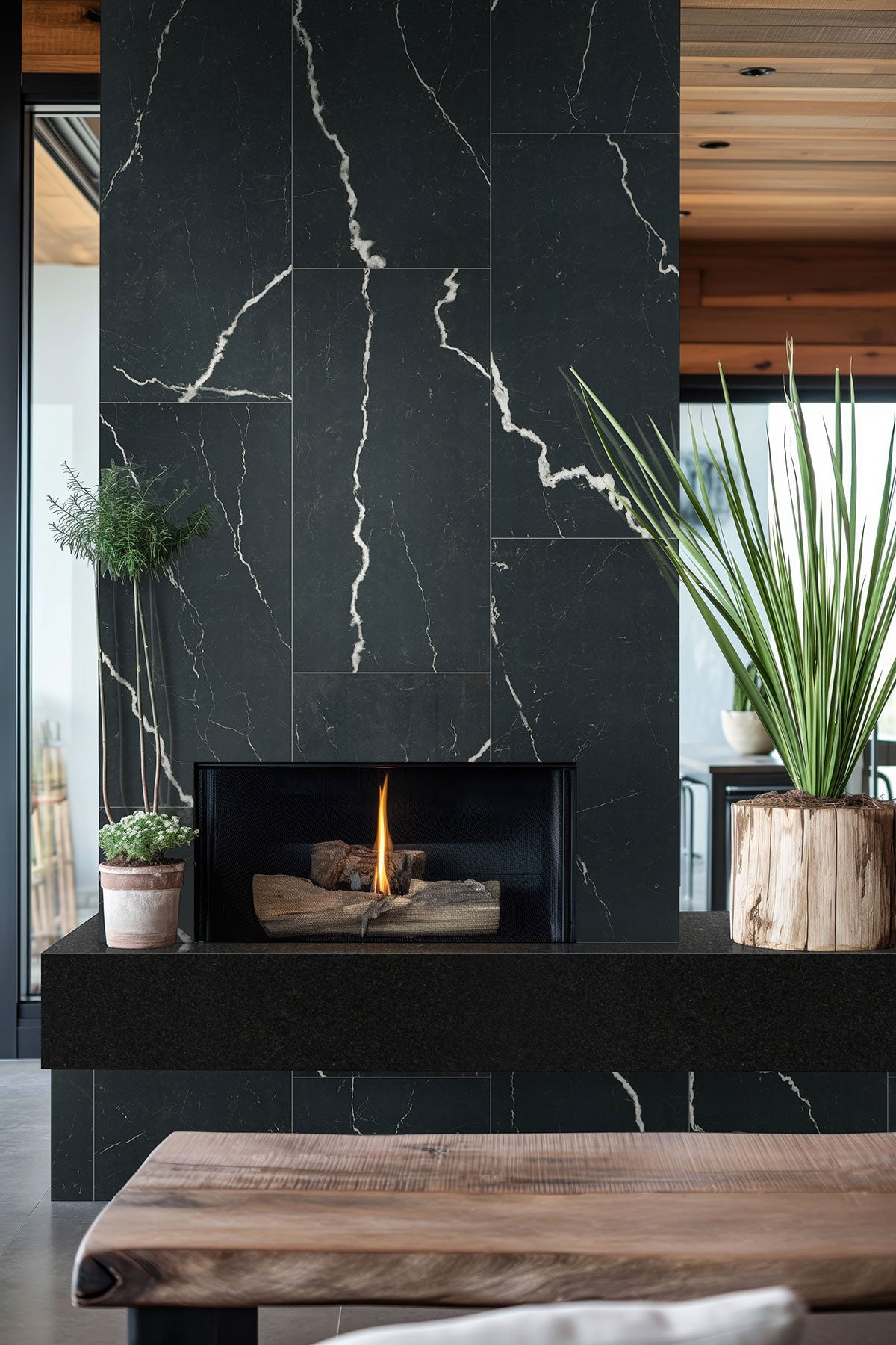 Exotika Soho Noir 24 x 48 Polished Porcelain Tile