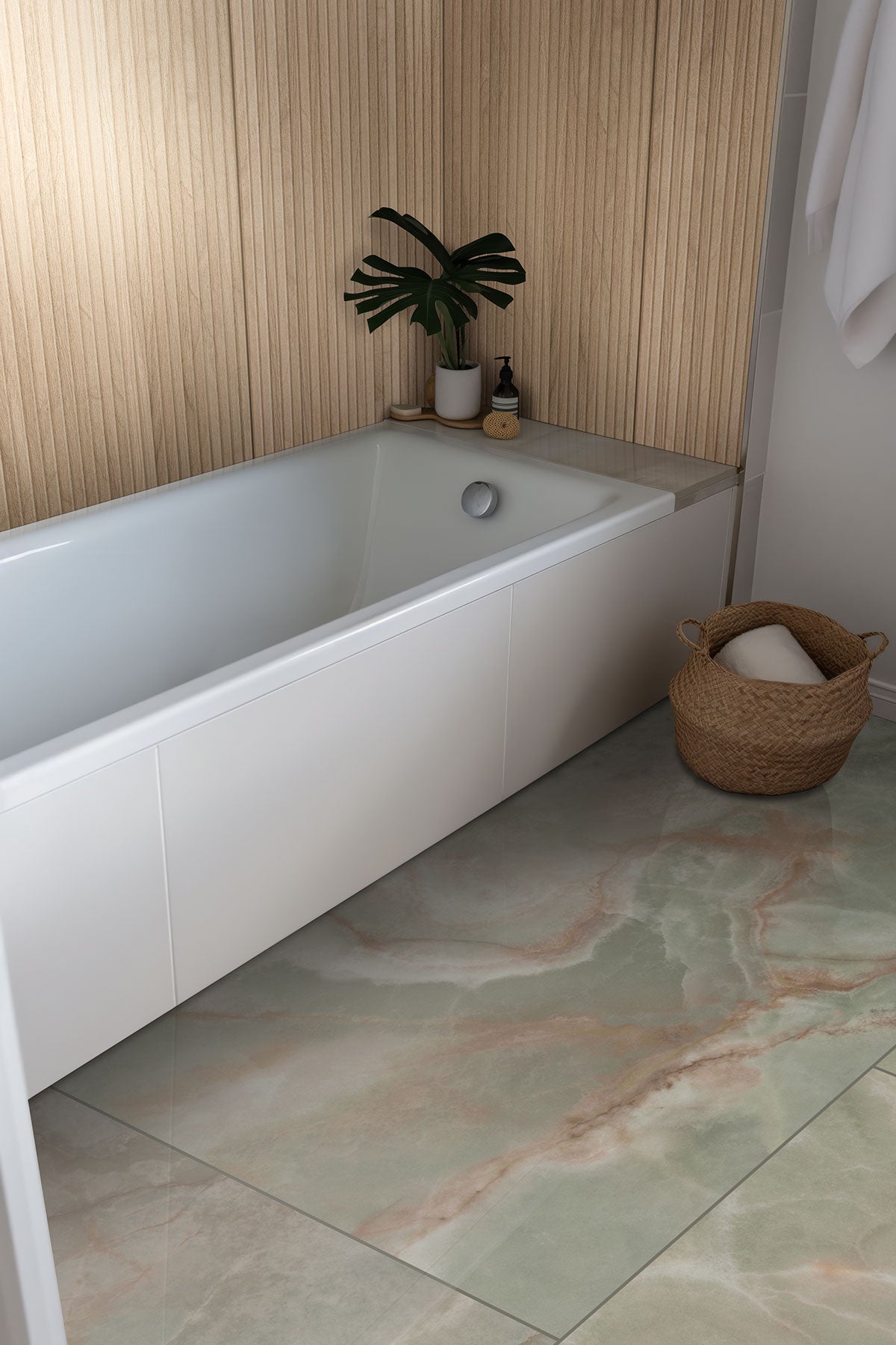 Exotika Verde Vivo 24 x 48 Polished Porcelain Tile