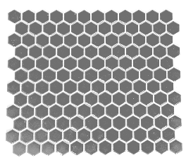 MH Hexagon Dark Grey Hex Porcelain Hexagon Mosaic