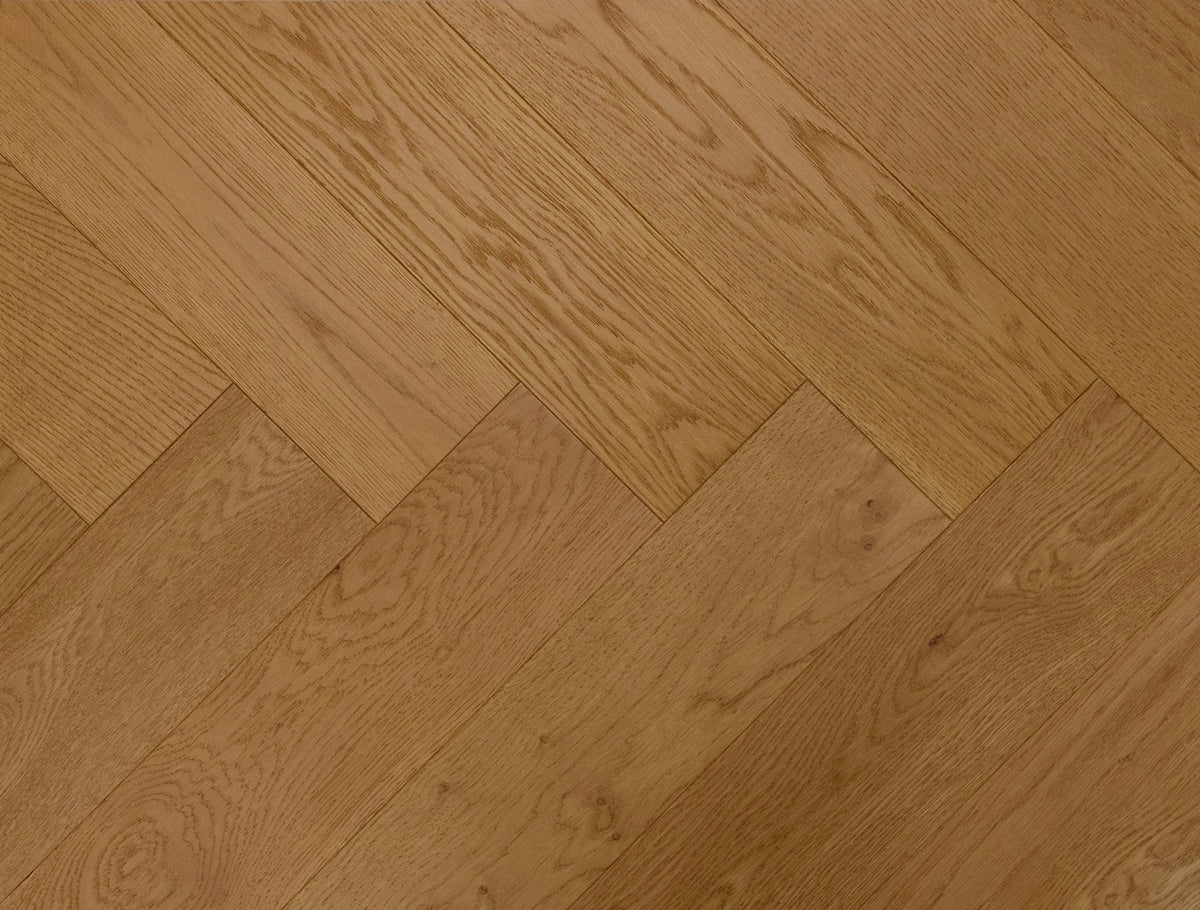 Grandeur Herringbone Lagom White Oak engineered hardwood