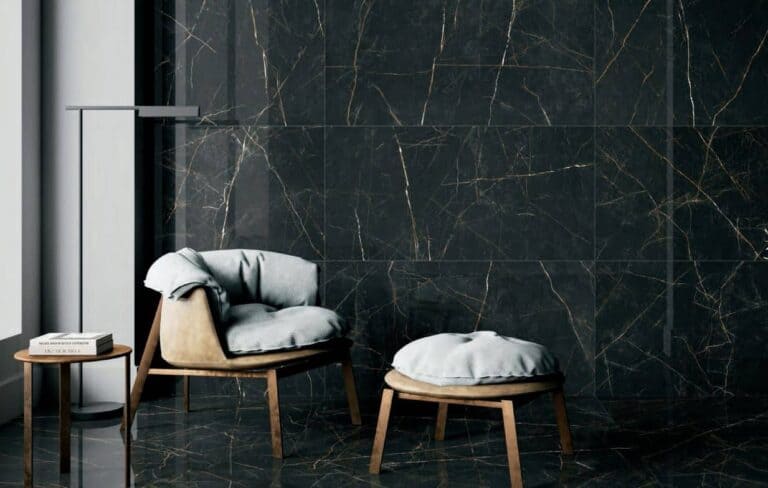 Mirage Black Polished Rectified Porcelain Tile