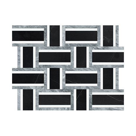 Utopio Cesto Monochromo - Marble Mosaic