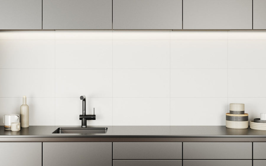 New Colors White Rectified Porcelain Tile (12x24, 24x24)