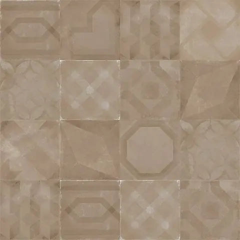 Vintage Fango Matte Cement-Look Ceramic Tile 8x8