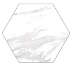 Oset Hexagon Neo White Porcelain Hexagon Tile