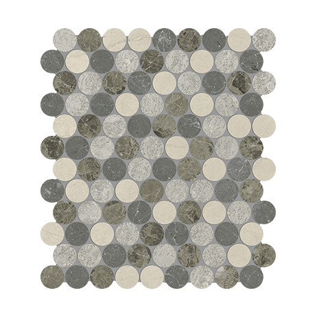 Utopio Pennyround Terra - Marble Mosaic