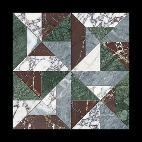 Utopio Tria Tropic - Marble Mosaic