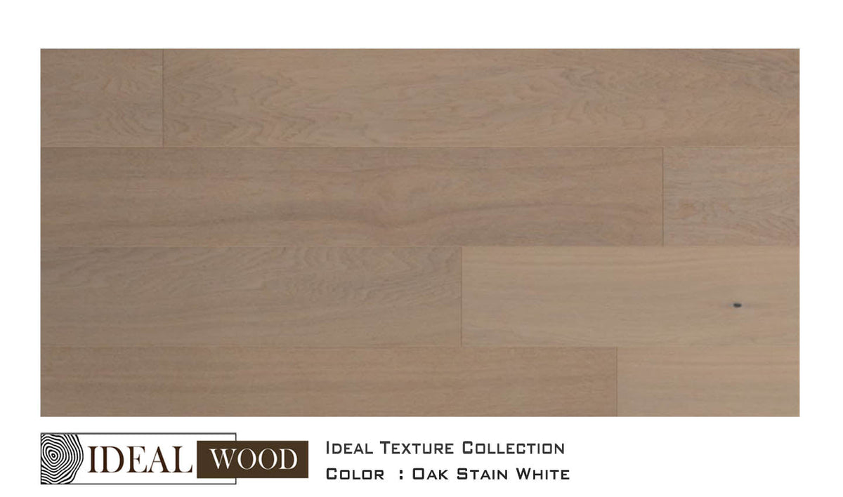 Oak Satin White Ideal Texture engineered hardwood by Unifloor