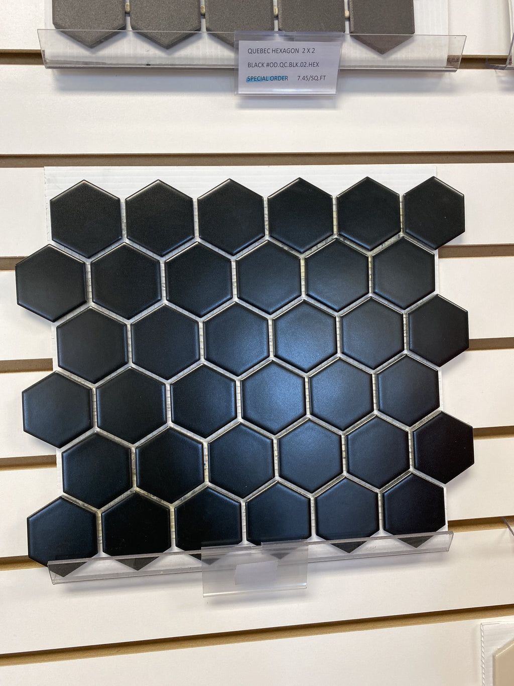 Black Hexagon Mosaic 2”