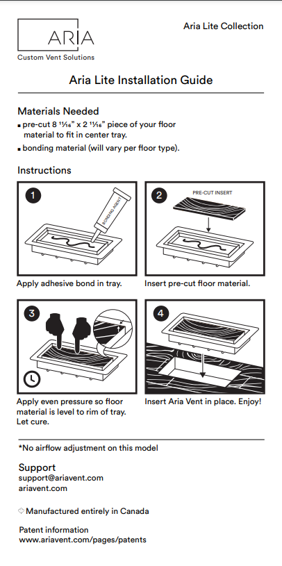Aria Vent - Framed OG Floor Vent [Lite]