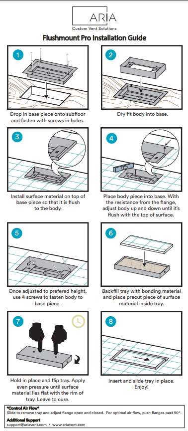 Aria Vent - Flush Floor Vent [Lite]