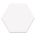 White Hexagon 8”