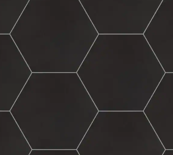 Black Hexagon 8”