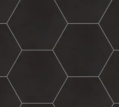 Black Hexagon 8”