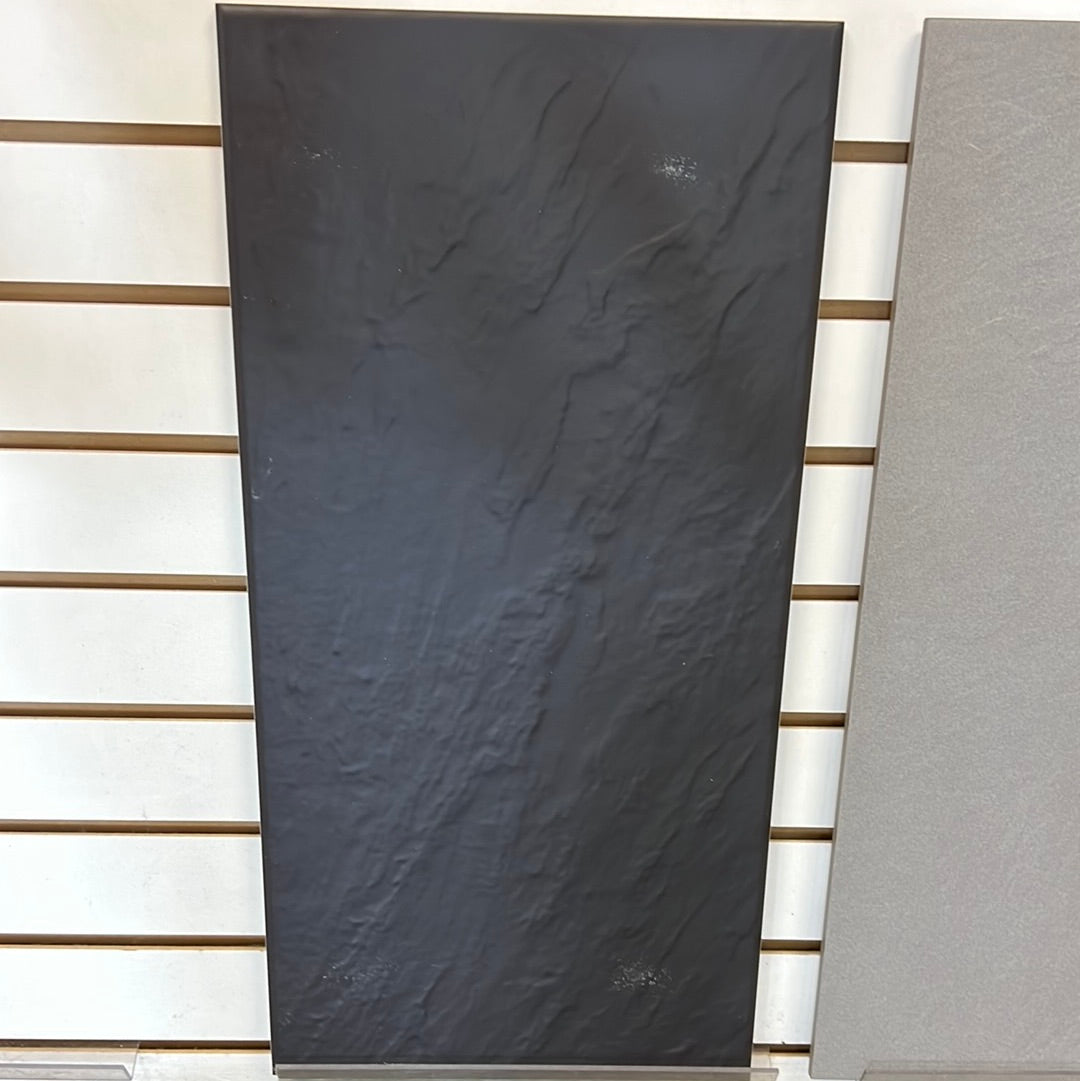 Pizzara Black 12x24 Tile