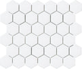 White Hexagon Matte 2”
